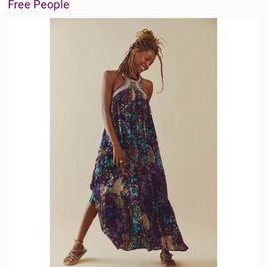 Free People Women's Multicolor Maxi Dress. Size s